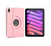 Juego de 2 en 1 para Apple iPad Mini 6 2021 de 8.3 Pulgadas con Funda para Tablet Inteligente + Cubierta Protectora de Vidrio Templado