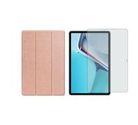 Juego de 2 en 1 para Huawei MatePad 11 2021 de 11 pulgadas con funda de tableta inteligente + cubierta protectora de vidrio templado