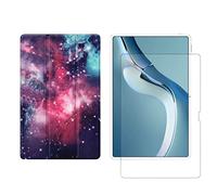 Juego de 2 en 1 para Huawei MatePad Pro 2021 de 12.6 pulgadas con funda para tablet inteligente + cubierta protectora de vidrio templado