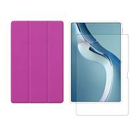 Juego de 2 en 1 para Huawei MatePad Pro 2021 de 12.6 pulgadas con funda para tablet inteligente + cubierta protectora de vidrio templado