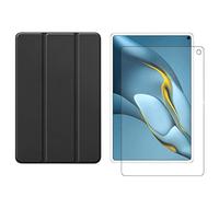 Juego de 2 en 1 para Huawei MatePad Pro 2021 MRR-W29 de 10.8 Pulgadas con Funda para Tablet Inteligente + Cubierta Protectora de Vidrio Templado