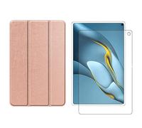 Juego de 2 en 1 para Huawei MatePad Pro 2021 MRR-W29 de 10.8 Pulgadas con Funda para Tablet Inteligente + Cubierta Protectora de Vidrio Templado