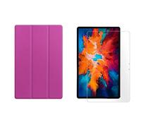 Juego de 2 en 1 para Lenovo Tab P11 Pro TB-XJ706F de 11.5 pulgadas con funda de tableta inteligente + cubierta protectora de vidrio templado