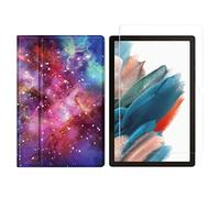 Juego de 2 en 1 para Samsung Galaxy Tab A8 SM-X200 X205 de 10.5 Pulgadas con Funda de Tablet Inteligente + Cubierta Protectora de Vidrio Templado