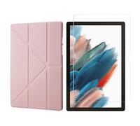 Juego de 2 en 1 para Samsung Galaxy Tab A8 SM-X200 X205 de 10.5 pulgadas con funda de tablet inteligente + cubierta protectora de vidrio templado