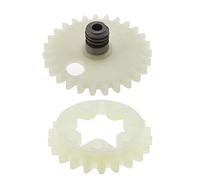 Juego de 2 engranajes sin fin y rueda de espolón para bomba de aceite compatible con motosierras Stihl 028 038 MS380 MS381 de repuesto 1119 640 7100 y 1119 642 1501