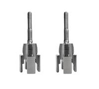 Juego de 2 enhebradores de tubos de taladro eléctrico, herramienta multifuncional para corte interno externo en tubos de PVC de 1/2 pulgadas 3/4 pulgadas, kit de roscado de grado profesional
