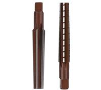 Juego de 2 escariadores cónicos, escariador cónico morse áspero + fino, herramienta de corte de acero de alto carbono, escariador de mano de vástago recto para herramientas eléctricas (MT0#)