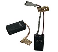 Juego de 2 escobillas de carbón para martillo combinado DeWalt DW 545 A 6,1 x 12,2 x 22,5 mm 1617014144 con cable de servicio