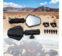 Juego de 2 espejos universales para motocicleta, ajustable, plegables, para manillar, compatibles con moto de , todoterreno, , y ATV