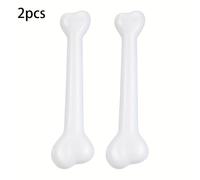 Juego de 2 esqueletos de plástico para Halloween, diseñados como accesorios de broma. Ideal para decoraciones temáticas de y para la decoración de bares secretos