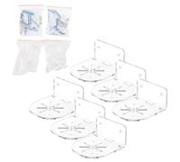 Juego de 2 estantes acrílicos transparentes para monitores de bebé, montaje en pared, soporte de altavoces para organización del hogar, estante decorativo de pared