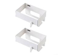 Juego de 2 estantes plegables para bolsas de basura, organizador de plástico para colgar para uso doméstico y exterior, diseño de ahorro de espacio que se adapta detrás de puertas o debajo de