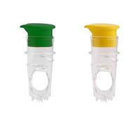 Juego de 2 exprimidores de limón fáciles de usar para una extracción rápida y fácil de zumos de cítricos en casa o en viajes, diseño ergonómico exprimidor