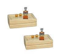 Juego de 2 exquisitos mini modelos de barra de botella de vino de whisky, accesorios en miniatura de casa de muñecas a escala 1:12, mini decoración de vino de whisky Verisimilitude conveniente y