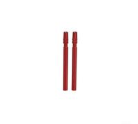 Juego de 2 extensiones de válvula de aluminio para válvulas Presta, ideal para tubos interiores de bicicleta (70 mm, rojo)