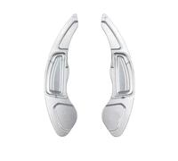 Juego de 2 Extensiones para Paletas de Cambio para Civic 2009-2012, Accesorios de Aluminio para Volante Fácil Instalación,Silver