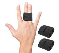 Juego de 2 férulas de dedo, dedo meñique, férula de dedo de nylon, dedo medio, dedo índice, férula de pila, vendaje elástico para proteger los dedos, esguinces rotos, doble fijación