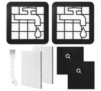 Juego de 2 Filtros Compatible con Philips Serie 2000 XV1220/01 | para Aspiradora XB2022 XB2062 XB2122 XB2123 XB2125 XB2140 XB2142, Filtro Motor Lavable, Filtro Espuma & Cepillo Limpieza