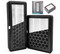 Juego de 2 filtros de aire para impresora 3D P2S, 1 filtro de ventilador de escape + 1 filtro de cámara para ventilador de escape Bambu Lab P2s HEPA + purificador de aire de carbón activado para