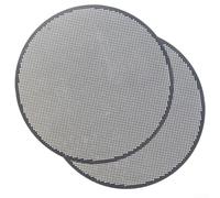Juego de 2 filtros de café reutilizables de acero inoxidable para AeroPress, filtro de metal robusto 316L, colador de malla fina para aroma, ideal para camping, viajes, 61 mm de diámetro, compatible