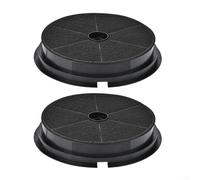 Juego de 2 filtros de carbono para campanas extractoras diseñados para su uso en aplicaciones de ventilación de cocina residencial estándar (195 x 35 mm)