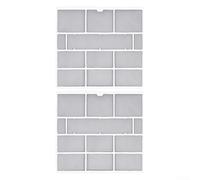 Juego de 2 filtros de PVC de repuesto para aire acondicionado interior, prevención de polvo y optimización del flujo de aire (28,2 x 26,5 cm)