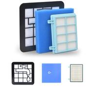 Juego de 2 filtros de repuesto para aspiradora compatibles con Philips PowerPro Compact/PowerPro City/PowerPro Active Cyclone 5 - Apto para FC8010/01 FC8010/02 FC9330 FC9331 FC9332 FC93334 FC9550