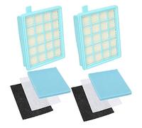 Juego de 2 filtros de repuesto para aspiradoras Philips PowerPro Active y Compact Series (repuesto FC8058/01)