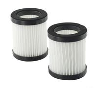 Juego de 2 filtros de repuesto para BELDRAY Airgility 22,2 V BEL0776 y 29,6 V BEL01171, XL-618A, filtro de polvo de alta eficiencia para aspiradora inalámbrica, color blanco/negro, diámetro 5 cm x