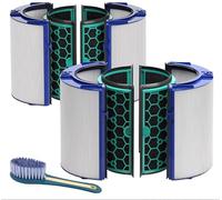Juego de 2 filtros de repuesto TP04, compatibles con los modelos Dyson Pure Cool TP04, DP04, HP04, TP05 y DP05, H13 Grado True HEPA filtro purificador de aire