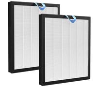 Juego de 2 filtros de repuesto Vital 100S compatibles con LEVOIT Vital 100S Purificador de aire HEPA de alta eficiencia, filtro H13 True HEPA y filtro de carbón activo para número de modelo