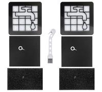 Juego de 2 filtros de repuesto XV1220/01 para aspiradoras Philips sin bolsa 2000 Serie como XB2140, XB2022, XB2062, XB2122, 2 filtros de motor lavables, 2 espumas y 2 filtros de escape