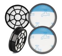 Juego de 2 filtros HEPA para aspiradora Rowenta RO2910EA RO2913 RO2915EA RO2932EA RO2933 RO2957EA RO2981EA Swift Power Cyclonic, repuesto ZR904301 con filtro de premotor y postmotor + cepillo de