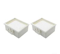 Juego de 2 filtros para aspiradora BOSCH compatibles con modelos WBBZ156HF y BGL32235 diseñados para una captura eficiente del polvo (blanco)
