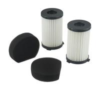 Juego de 2 filtros para aspiradora con 2 filtros y 2 esponjas, compatible con SINCHER SCV06 y, eliminación eficaz de pelo, polvo fino, virutas de madera y partículas de construcción mediante