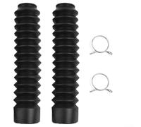 Juego de 2 fuelles de horquilla delantera de goma para motocicletas todoterreno, tapa antipolvo con diseño de 13 secciones para adaptarse al movimiento de viaje de la horquilla