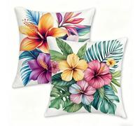 Juego de 2 Funda Cojín 60x60 cm Blanca Fundas de Cojíns Cómodas y Suaves de Lino Cojines para Exterio, Cojine Decorativos Cushion Covers con Cremallera Oculta para Decoracion Hogar Plantas (2) 0n-49