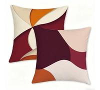 Juego de 2 Funda Cojín 60x60 cm nórdico Fundas de Cojíns Cómodas y Suaves de Lino Cojines para Exterio, Cojine Decorativos Cushion Covers con Cremallera Oculta para Sillas Jardin Abstracto (2) 0n-53