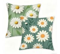 Juego de 2 Funda Cojín 60x60 cm Verde Fundas de Cojíns Cómodas y Suaves de Lino Cojines para Exterio, Cojine Decorativos Cushion Covers con Cremallera Oculta para Decoracion Hogar Plantas (3) 0n-517