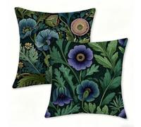 Juego de 2 Funda Cojín 60x60 cm Verde Fundas de Cojíns Cómodas y Suaves de Lino Cojines para Exterio, Cojine Decorativos Cushion Covers con Cremallera Oculta, Decoracion Hogar Jardin Rural (2) 0n-510