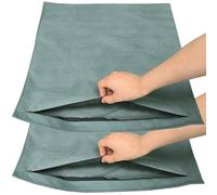 Juego De 2 Funda Cojin 80x80 60x60 50x70 60x80, Fundas Cojines Suave Chenille, con Cremallera Oculta, Fundas De Almohada para Decoración del Hogar Sofá Dormitorio(London fog,50x50cm set of 2)