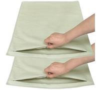 Juego De 2 Funda Cojin 80x80 60x60 50x70 60x80, Fundas Cojines Suave Chenille, con Cremallera Oculta, Fundas De Almohada para Decoración del Hogar Sofá Dormitorio(Cream white,70x80cm set of 2)