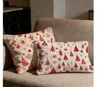 Juego de 2 Fundas Cojines 60x80 Funda Cojin Crema Rectangulares Cojines Árbol,2026 Nuevo Terciopelo Impresión a Doble Cara Cojin Sofa para Casa Sofá Salón Silla Dormitorio Cama Decoracion Hogar O-158C