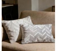 Juego de 2 Fundas Cojines 60x90 Funda Cojin Gris Rectangulares Cojines Raya,2026 Nuevo Terciopelo Impresión a Doble Cara Cojin Sofa para Casa Sofá Salón Silla Dormitorio Cama Decoracion Hogar O-144C