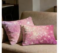 Juego de 2 Fundas Cojines 60x90 Funda Cojin Rosa Rectangulares Cojines Estrella,2026 Nuevo Terciopelo Impresión a Doble Cara Cojin Sofa para Casa Sofá Salón Silla Dormitorio Decoracion Hogar O-46C