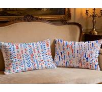 Juego de 2 Fundas Cojines 60x90cm Rectángulo Cojines Sofa Color Terciopelo Funda Almohada Planta,2026 Nuevo Impresión a Doble Cara Funda Cojin para Sofá Cama Sala De Estar Dormitorio Decoracion O-332B