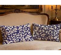 Juego de 2 Fundas Cojines 60x90cm Rectángulo Cojines Sofa Hoja Terciopelo Funda Almohada Púrpura,2026 Nuevo Impresión a Doble Cara Funda Cojin para Sofá Sala De Estar Dormitorio Decoracion O-124P