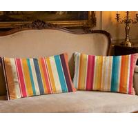 Juego de 2 Fundas Cojines 60x90cm Rectángulo Cojines Sofa Raya Terciopelo Funda Almohada Color,2026 Nuevo Impresión a Doble Cara Funda Cojin para Sofá Silla Sala De Estar Dormitorio Decoracion O-144P