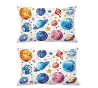 Juego de 2 Fundas Cojines Exterior Impermeable 60x90cm Cojines Azul Funda Almohada Terciopelo Rectangular Sofa Almohadas Decoración para Patio Balcón Jardín Salon Terraza Dormitorio Hogar Planeta G610